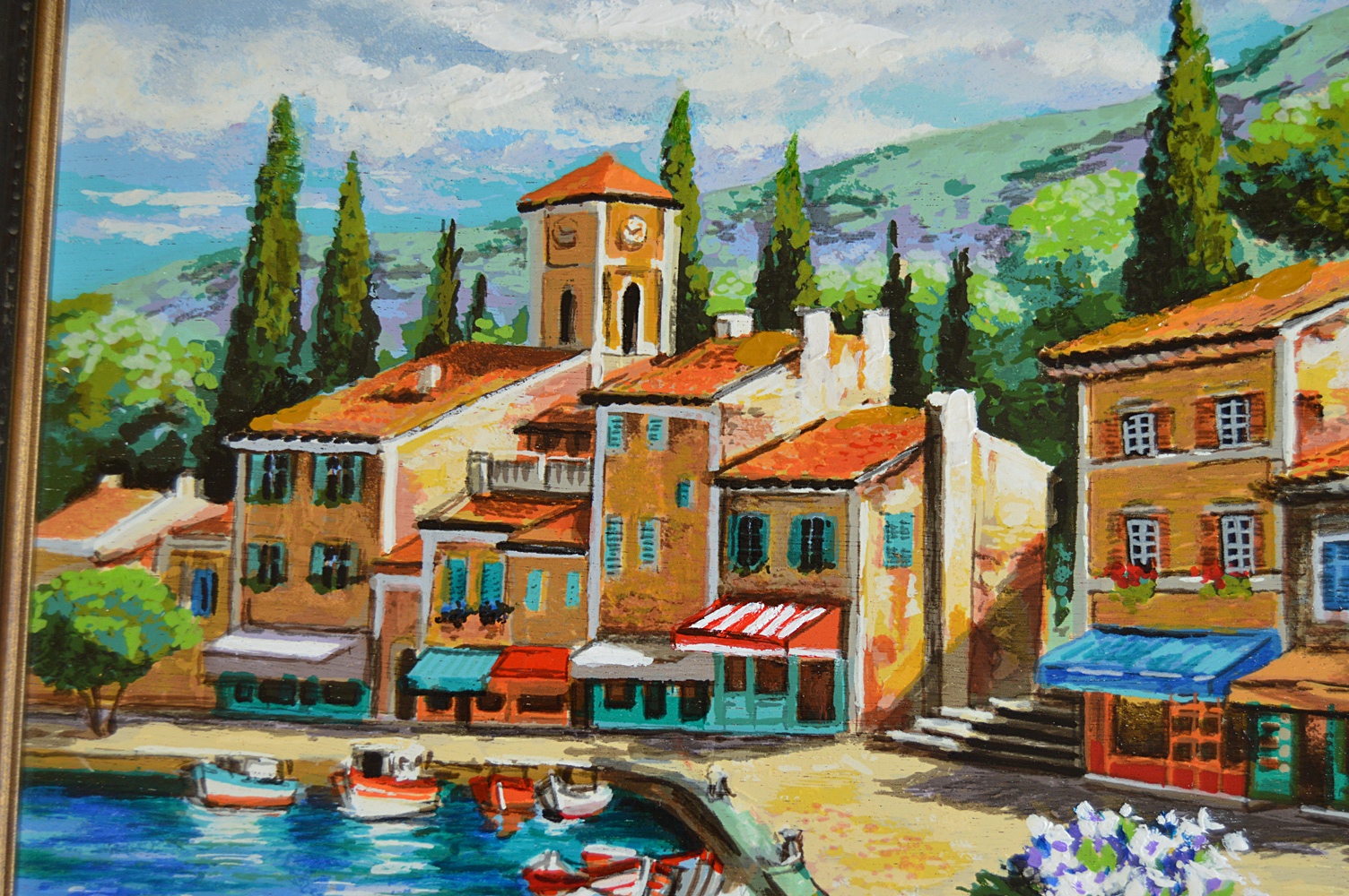 Signed Embellished Seriagraph on Board by Anatoly Metlan