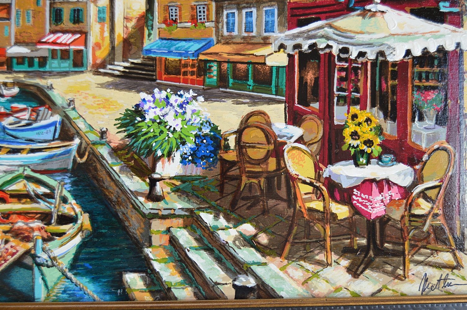 Signed Embellished Seriagraph on Board by Anatoly Metlan