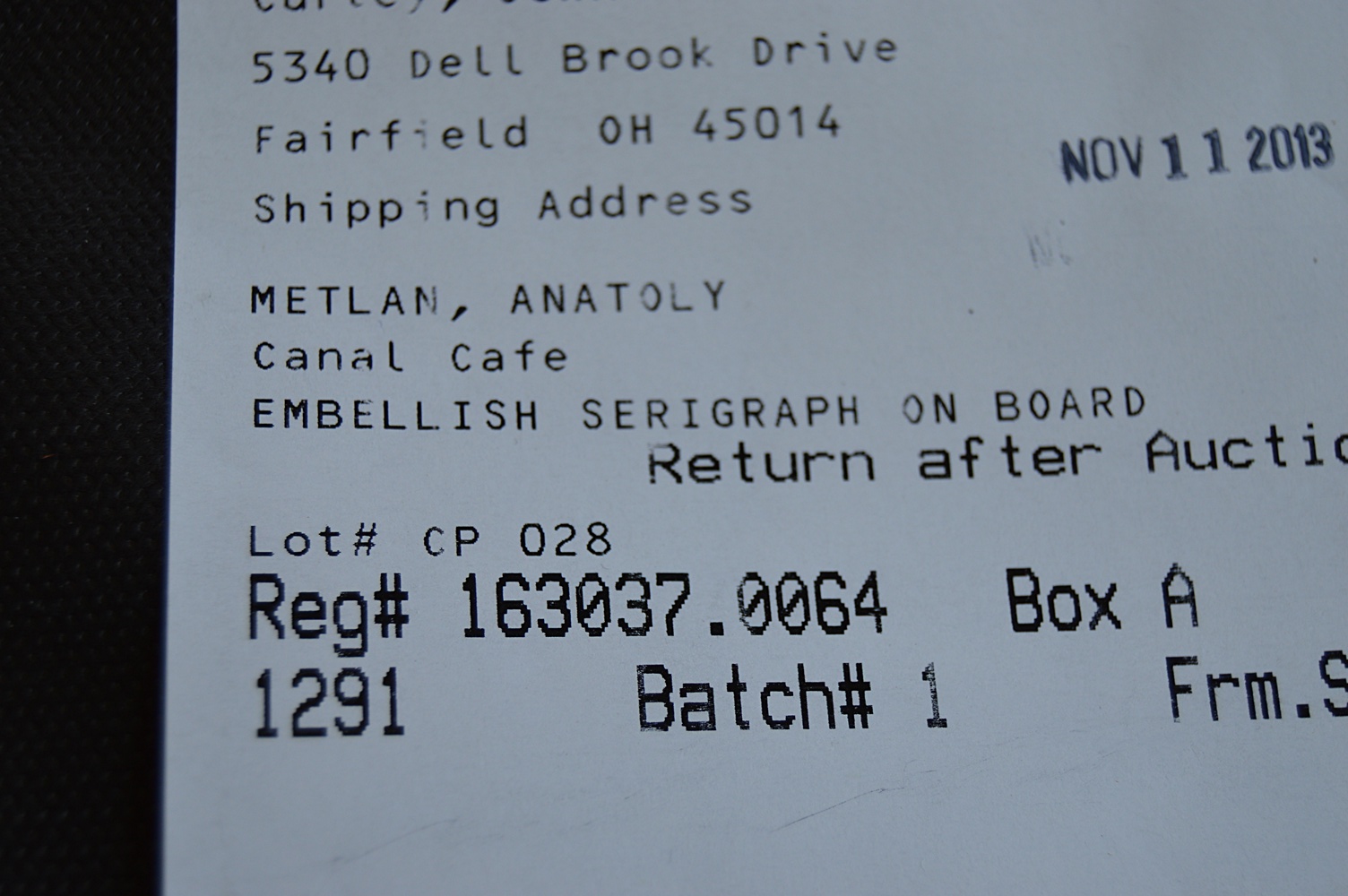 Signed Embellished Seriagraph on Board by Anatoly Metlan