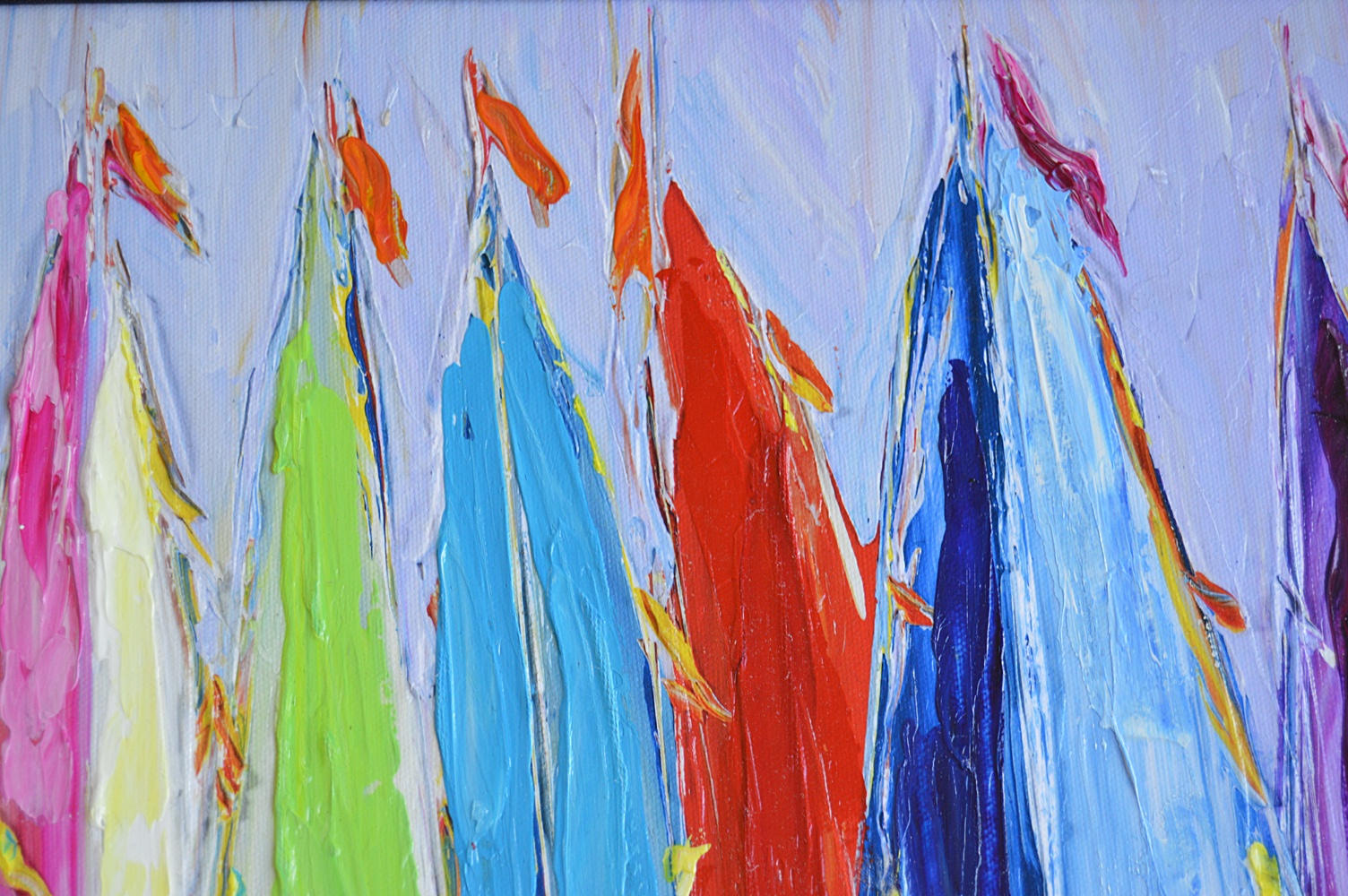 Numbered and Signed Embellished Giclee on Canvas by Duaiv