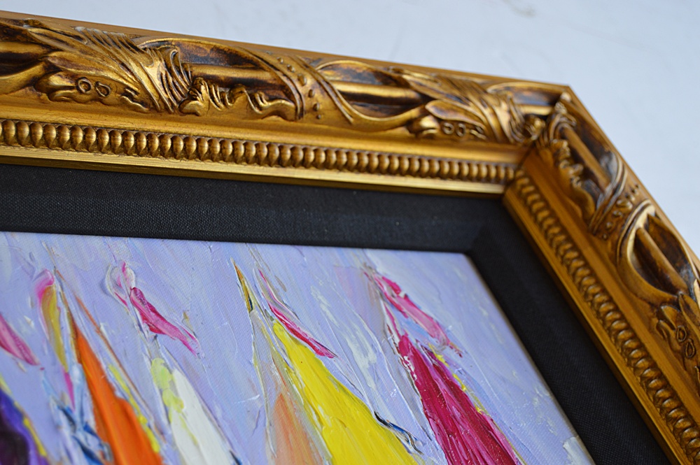 Numbered and Signed Embellished Giclee on Canvas by Duaiv