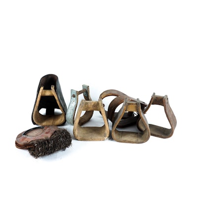 Vintage Wooden Riding Stirrup Assortment Vintage Wooden Riding Stirrup Assortment