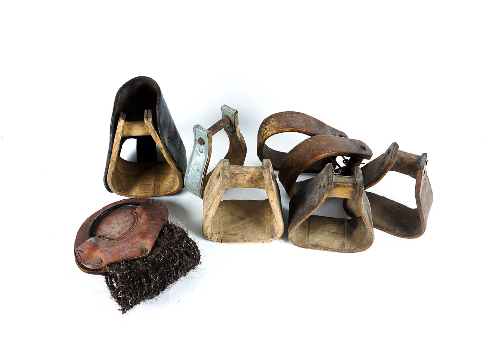 Vintage Wooden Riding Stirrup Assortment