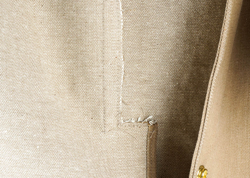 Western Style Short Canvas Duster for Reenactment