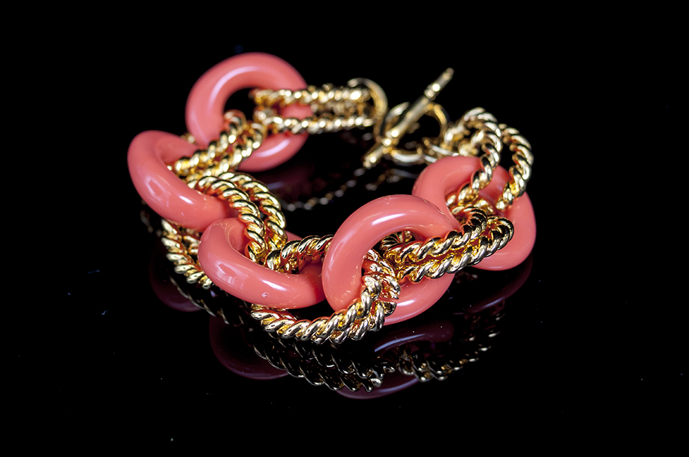 Coral Color Studded Bracelets