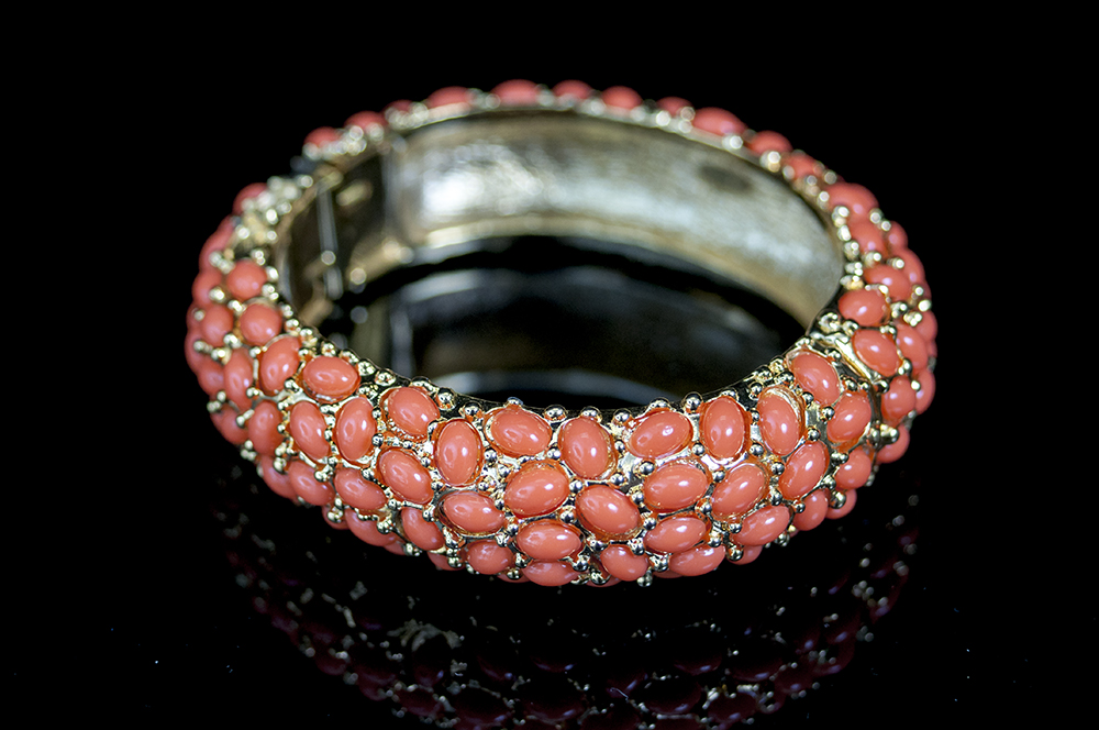 Coral Color Studded Bracelets