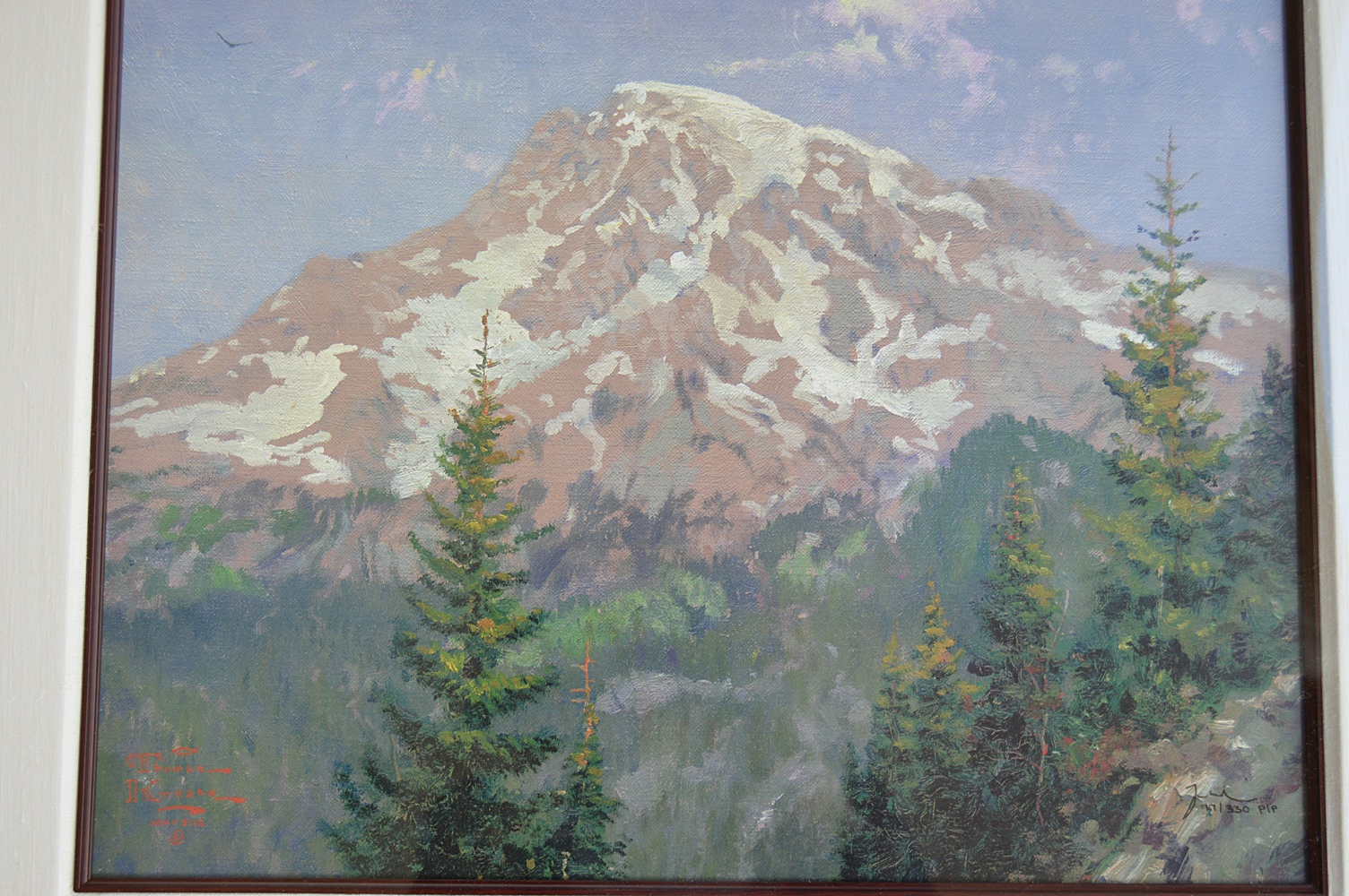 Numbered and Matrix-Signed Thomas Kinkade Offset Lithograph