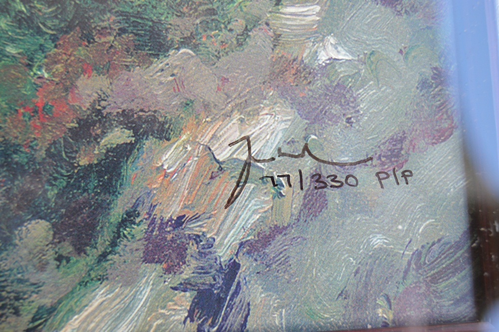 Numbered and Matrix-Signed Thomas Kinkade Offset Lithograph