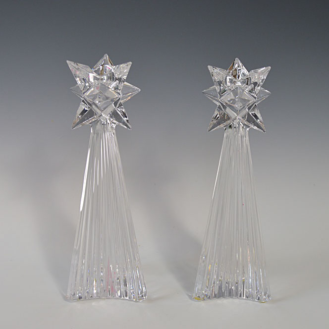 Villeroy & Boch "Shooting Star" Crystal Candleholders