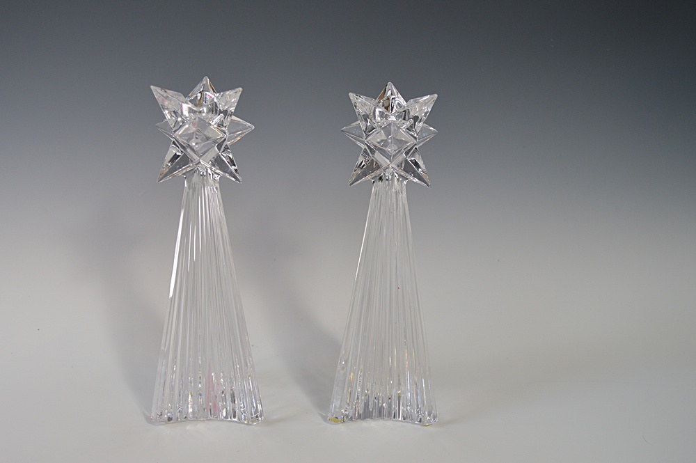 Villeroy & Boch "Shooting Star" Crystal Candleholders