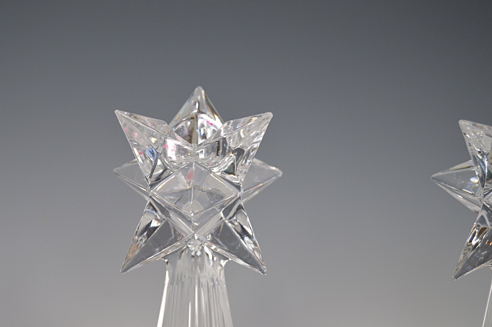 Villeroy & Boch "Shooting Star" Crystal Candleholders