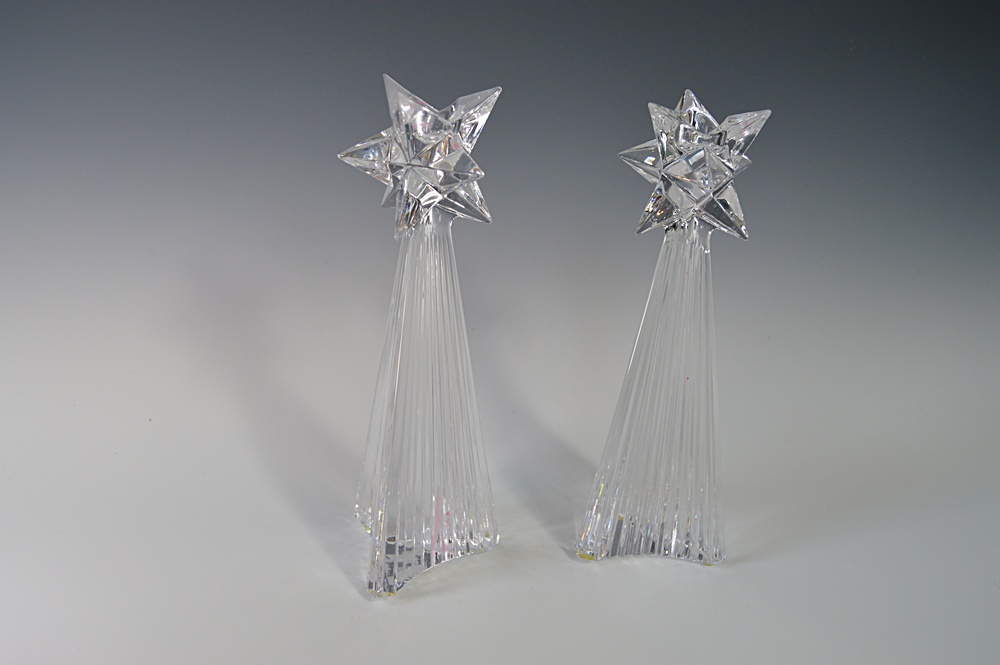 Villeroy & Boch "Shooting Star" Crystal Candleholders