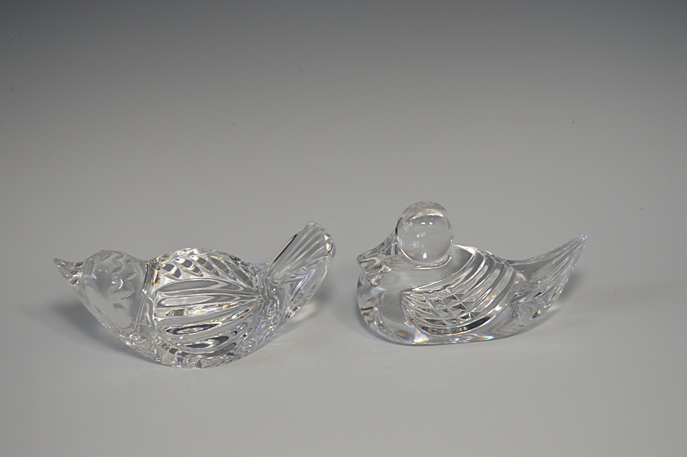 Two Waterford Crystal Paperweights