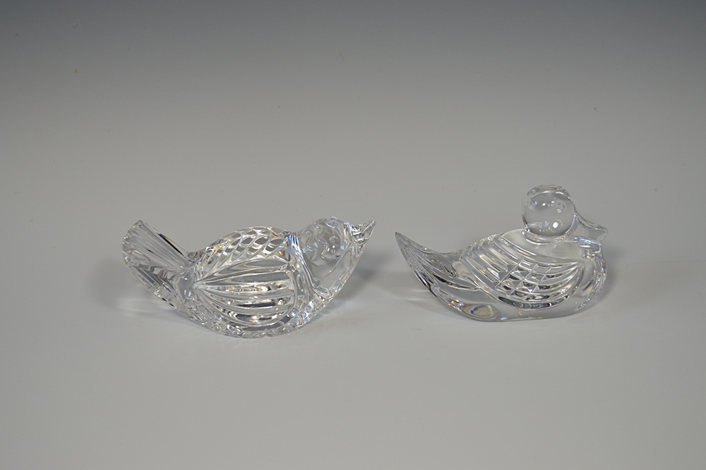 Two Waterford Crystal Paperweights