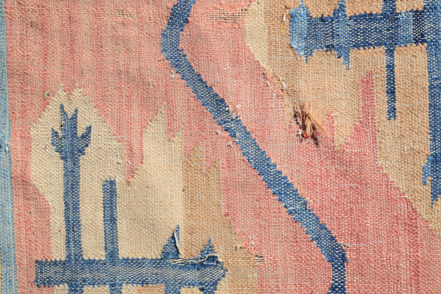 Handwoven Flatweave Indian Wool Dhurrie Rug