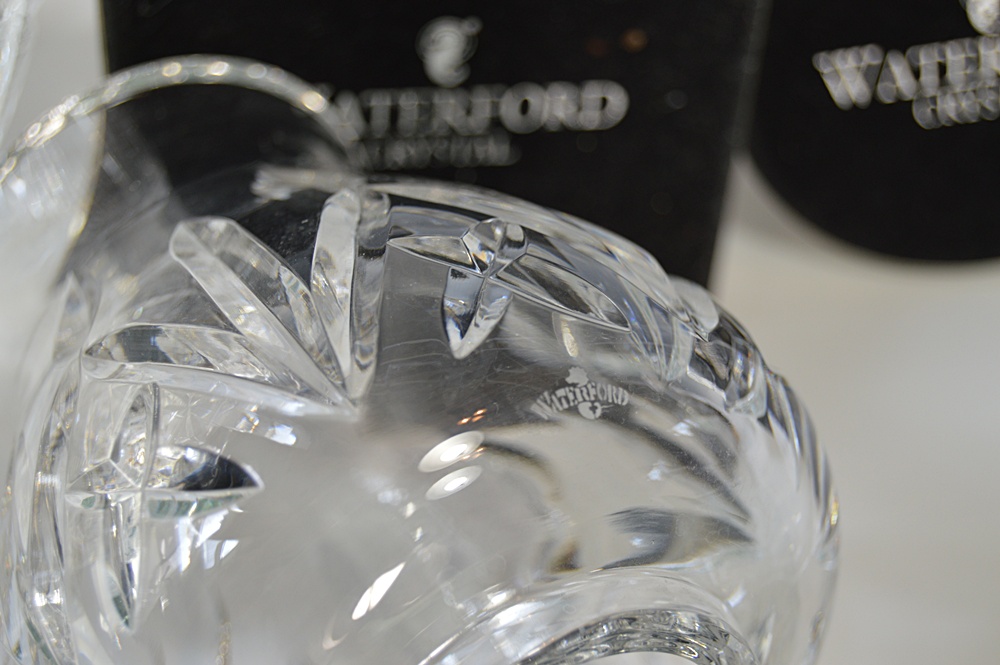 Waterford Crystal and Silver Plate Hurricane Candleholders