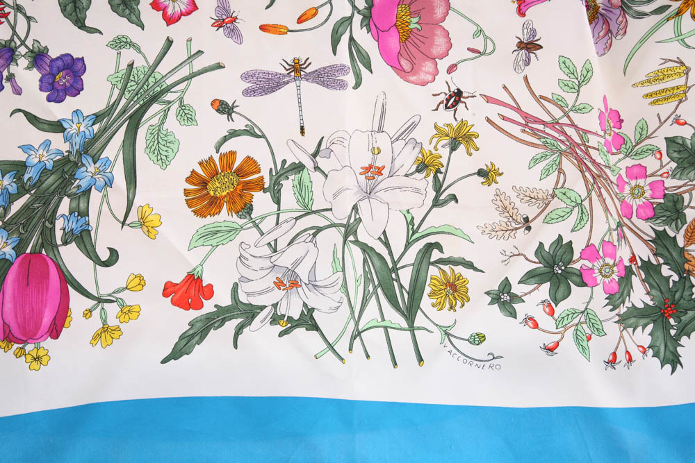Gucci Floral Scarf