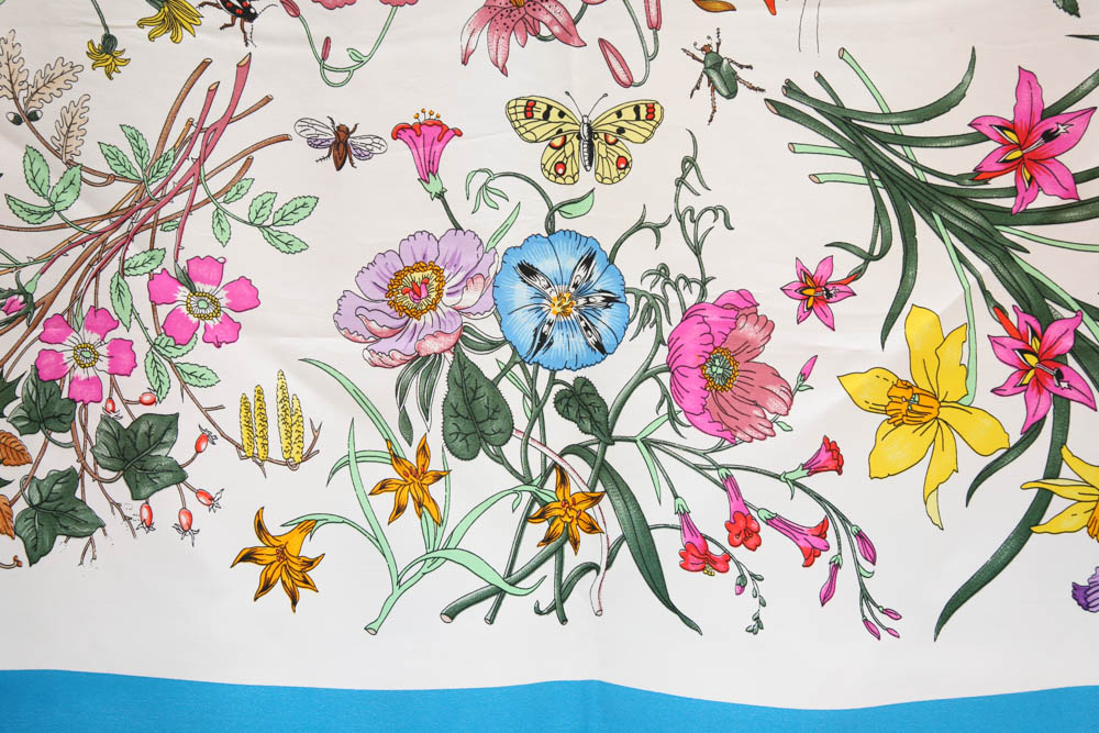 Gucci Floral Scarf