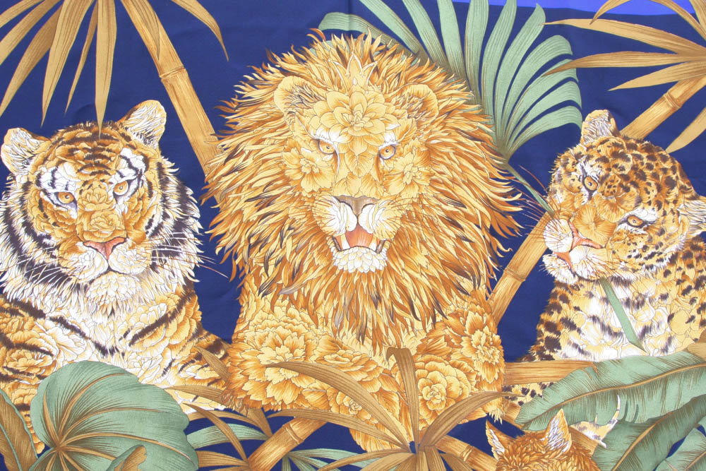 Pair of Vintage Ferragamo Silk Scarves