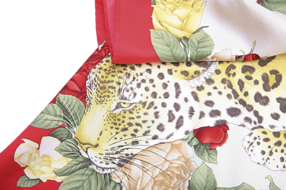 Pair of Vintage Ferragamo Silk Scarves