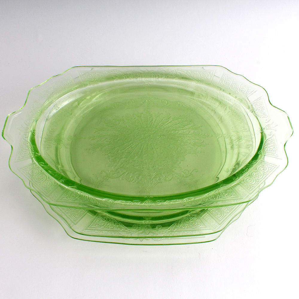 Princess Green Depression Glassware