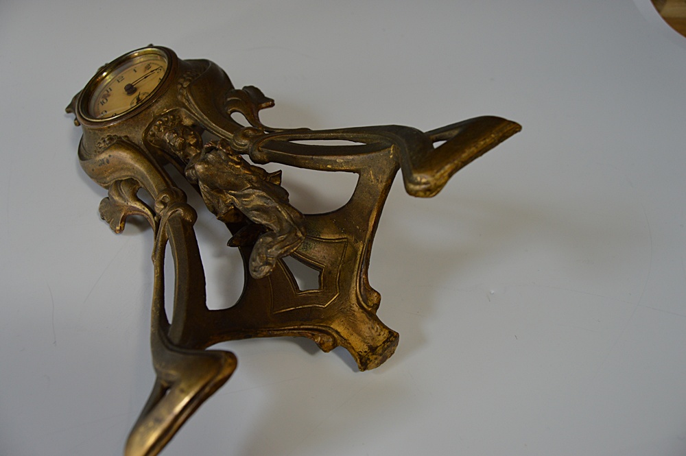 1892 Art Nouveau Figural Clock