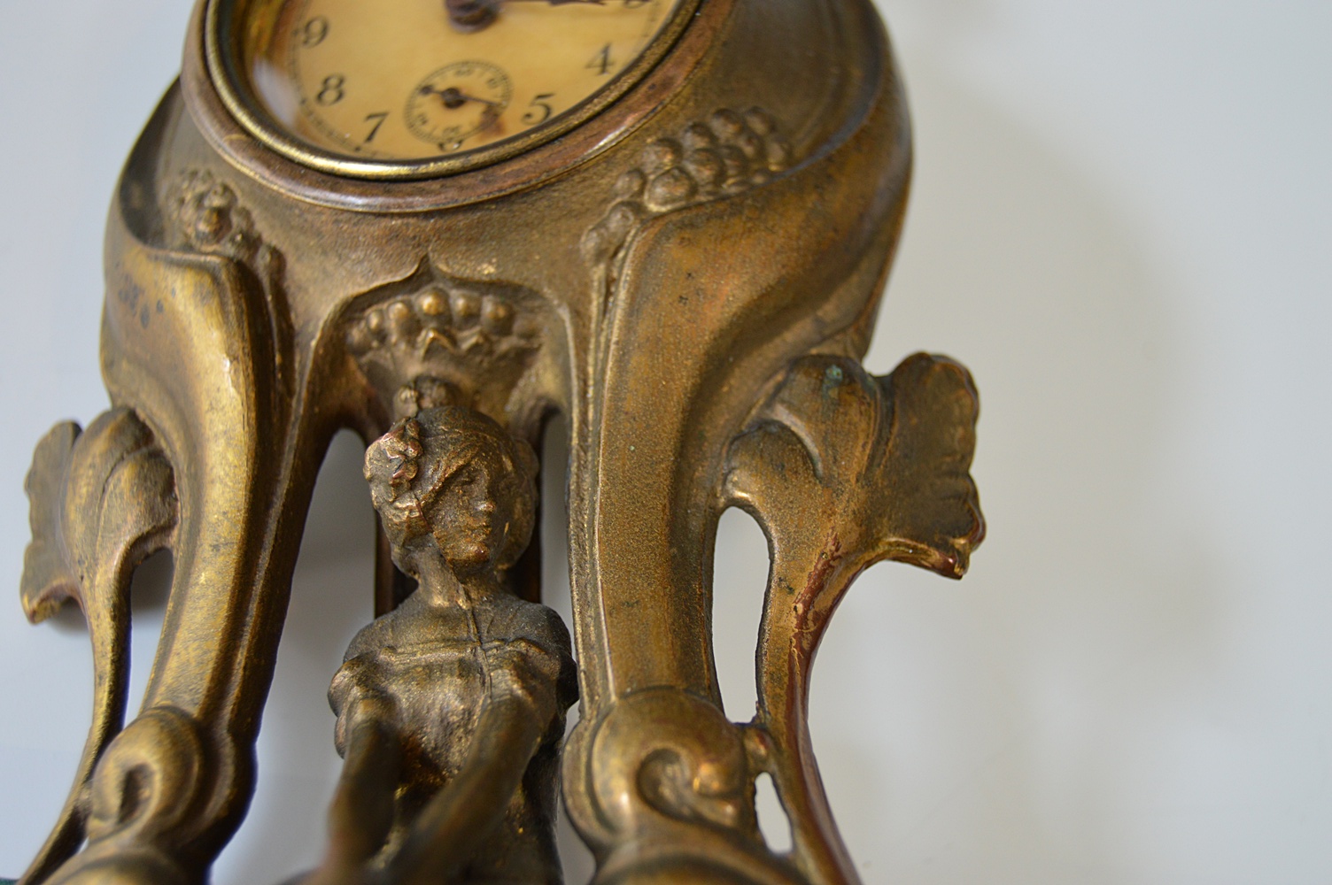 1892 Art Nouveau Figural Clock