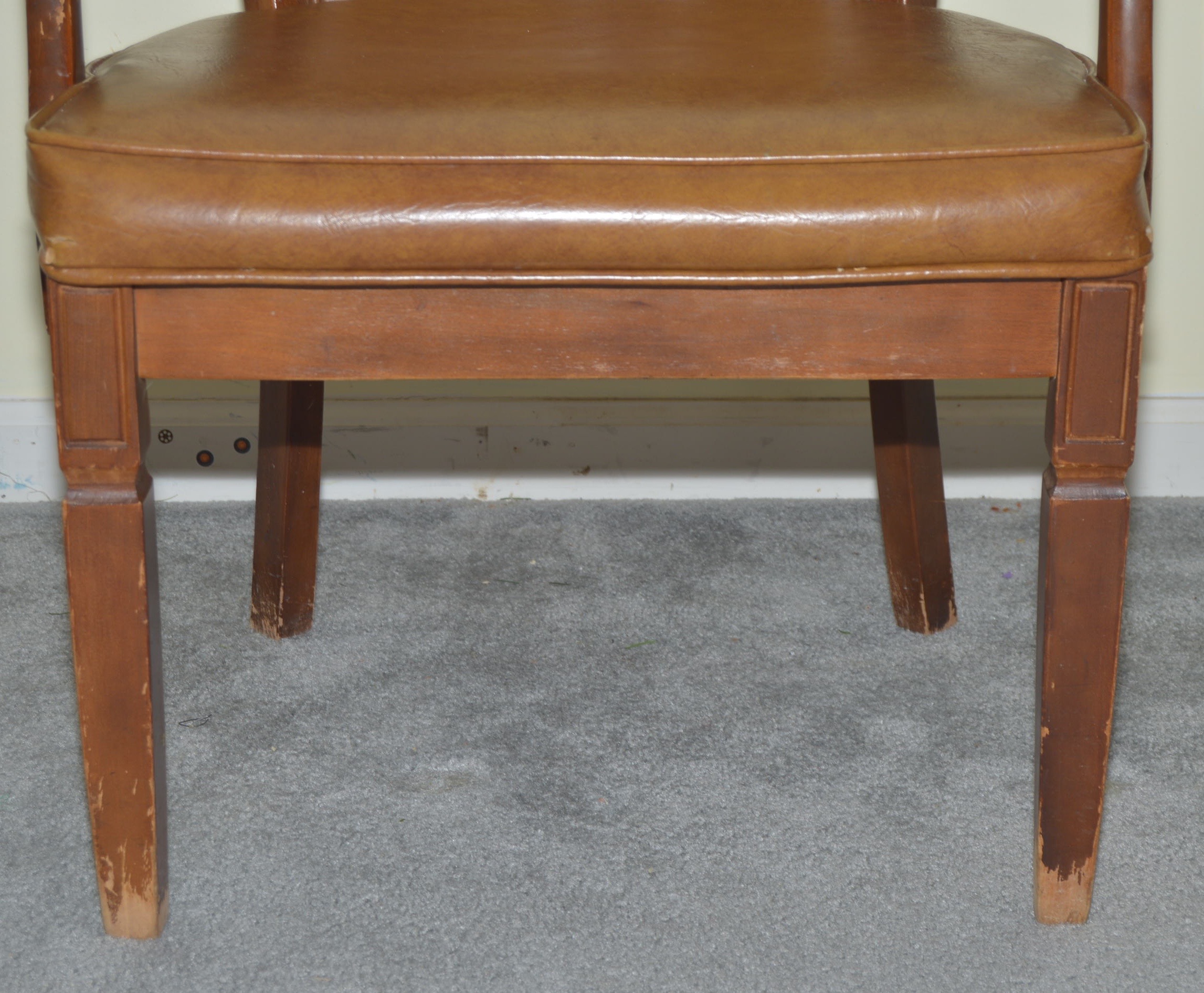 Pair of Vintage Vinyl Chairs