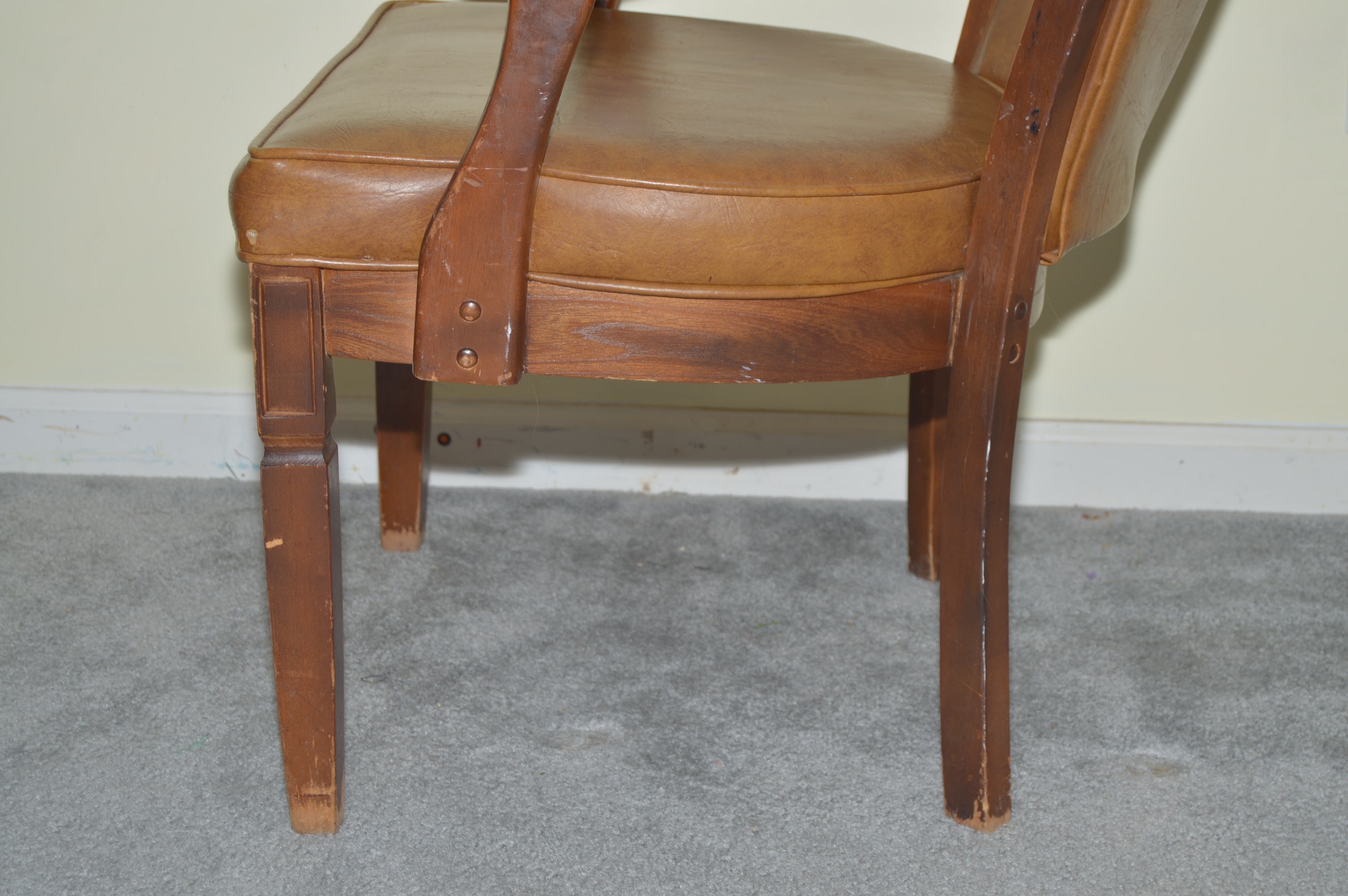 Pair of Vintage Vinyl Chairs