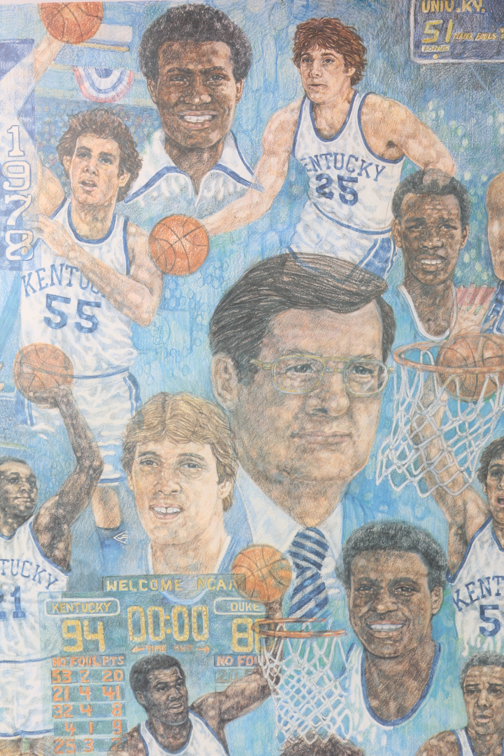 University of Kentucky and Pair of Wildcat Limited Edition Lithographs