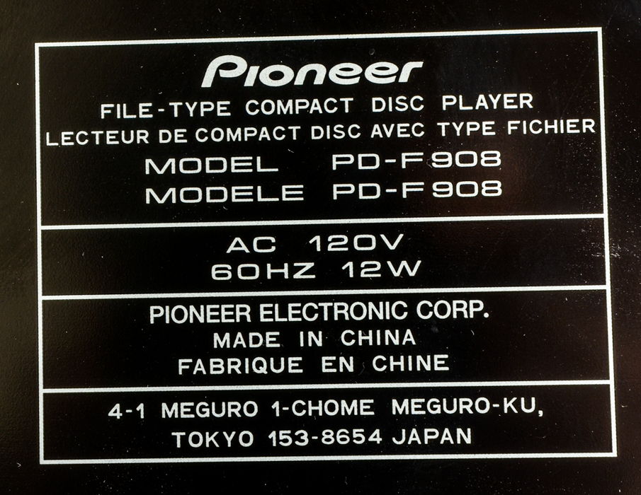 Pioneer CD Player
