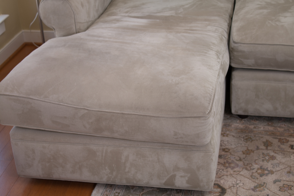 Doss Sage Green Fabric Sectional with Chaise