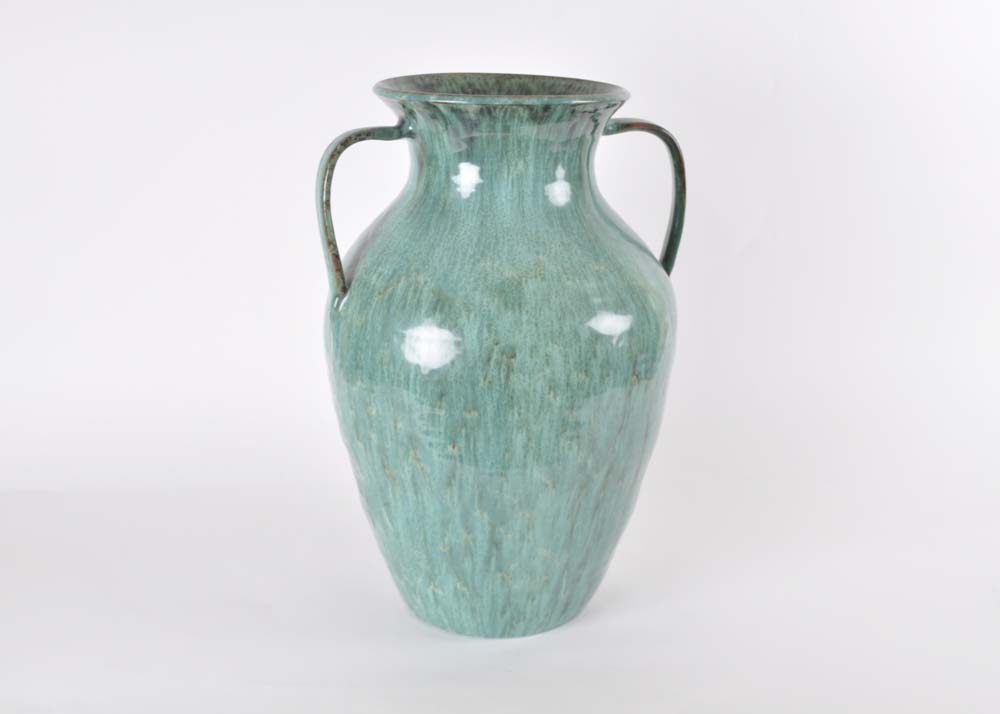 Large Turquoise Decorative Urn
