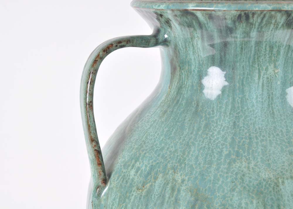 Large Turquoise Decorative Urn