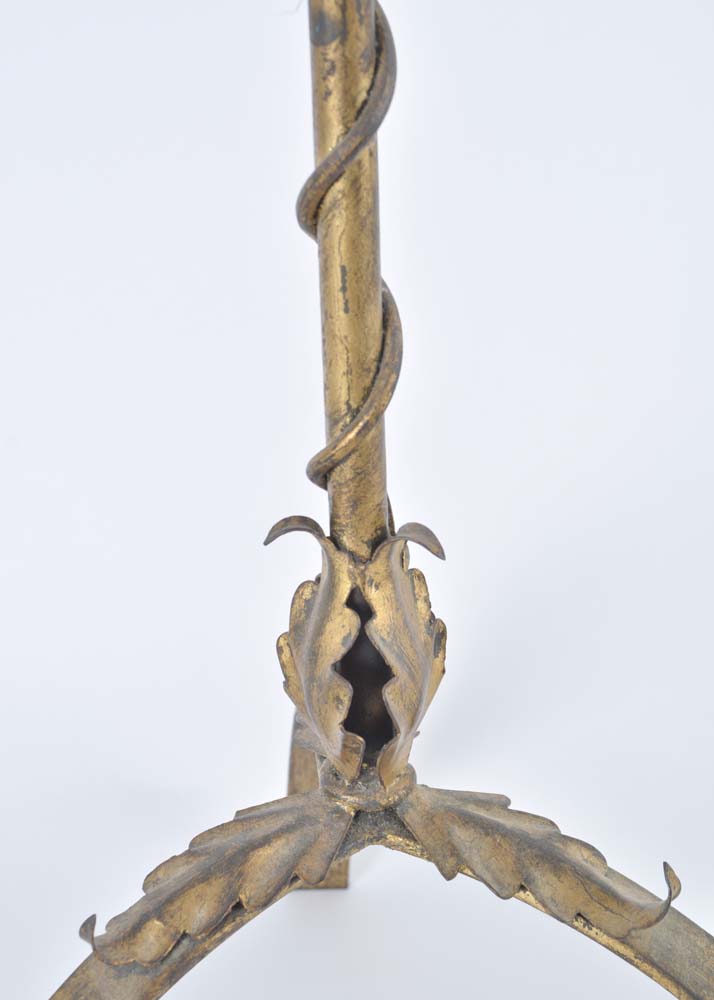 Gilt Colored Metal Plant Stand