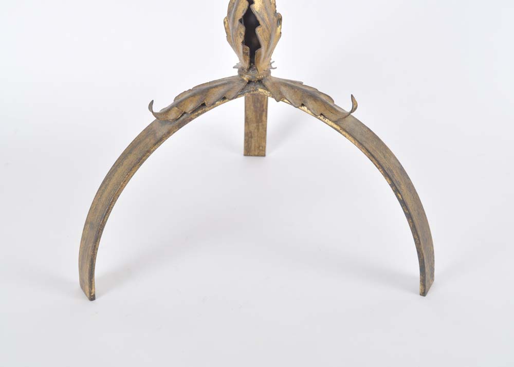 Gilt Colored Metal Plant Stand