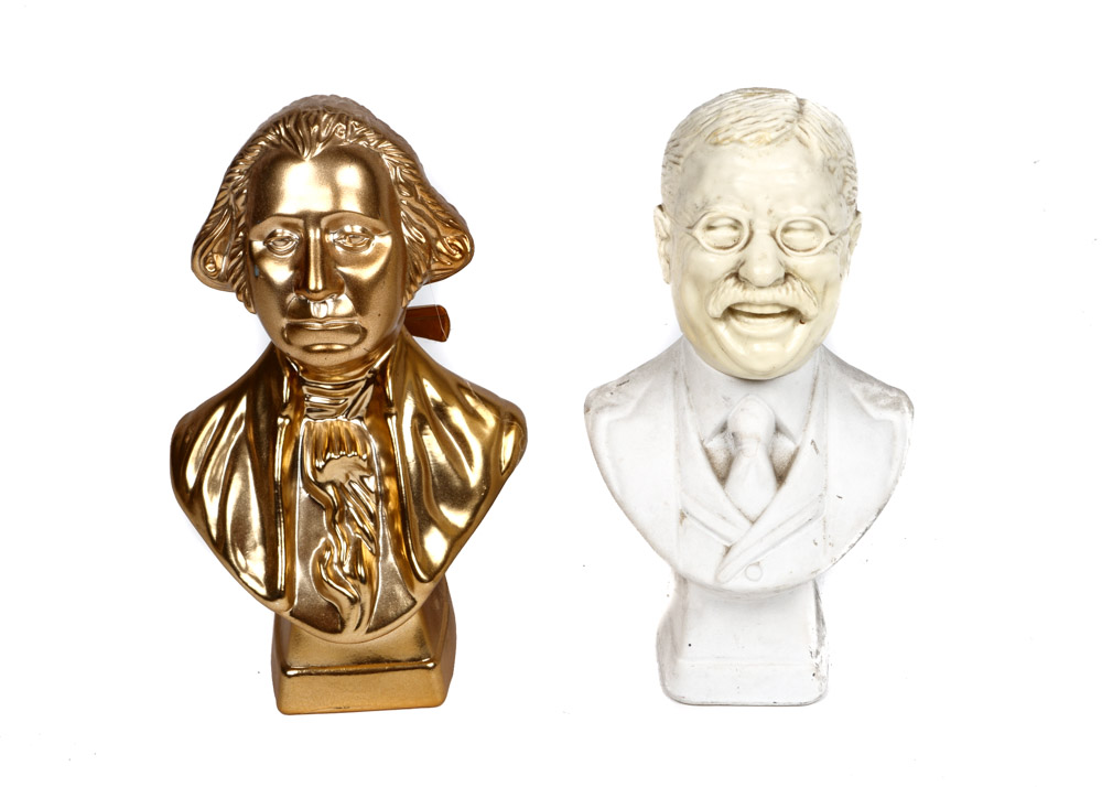 Pair of Avon Presidential Aftershave Bottles