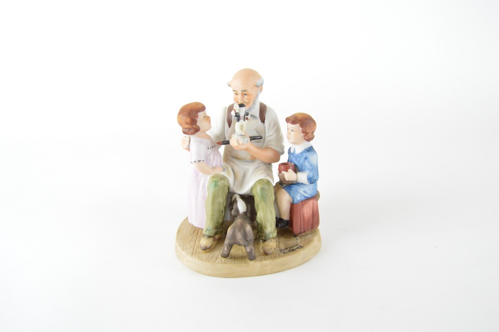 Vintage Hummel and Rockwell Figurines