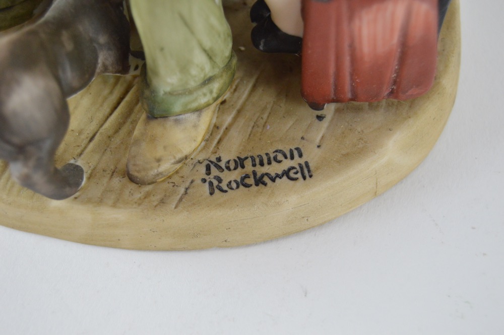 Vintage Hummel and Rockwell Figurines