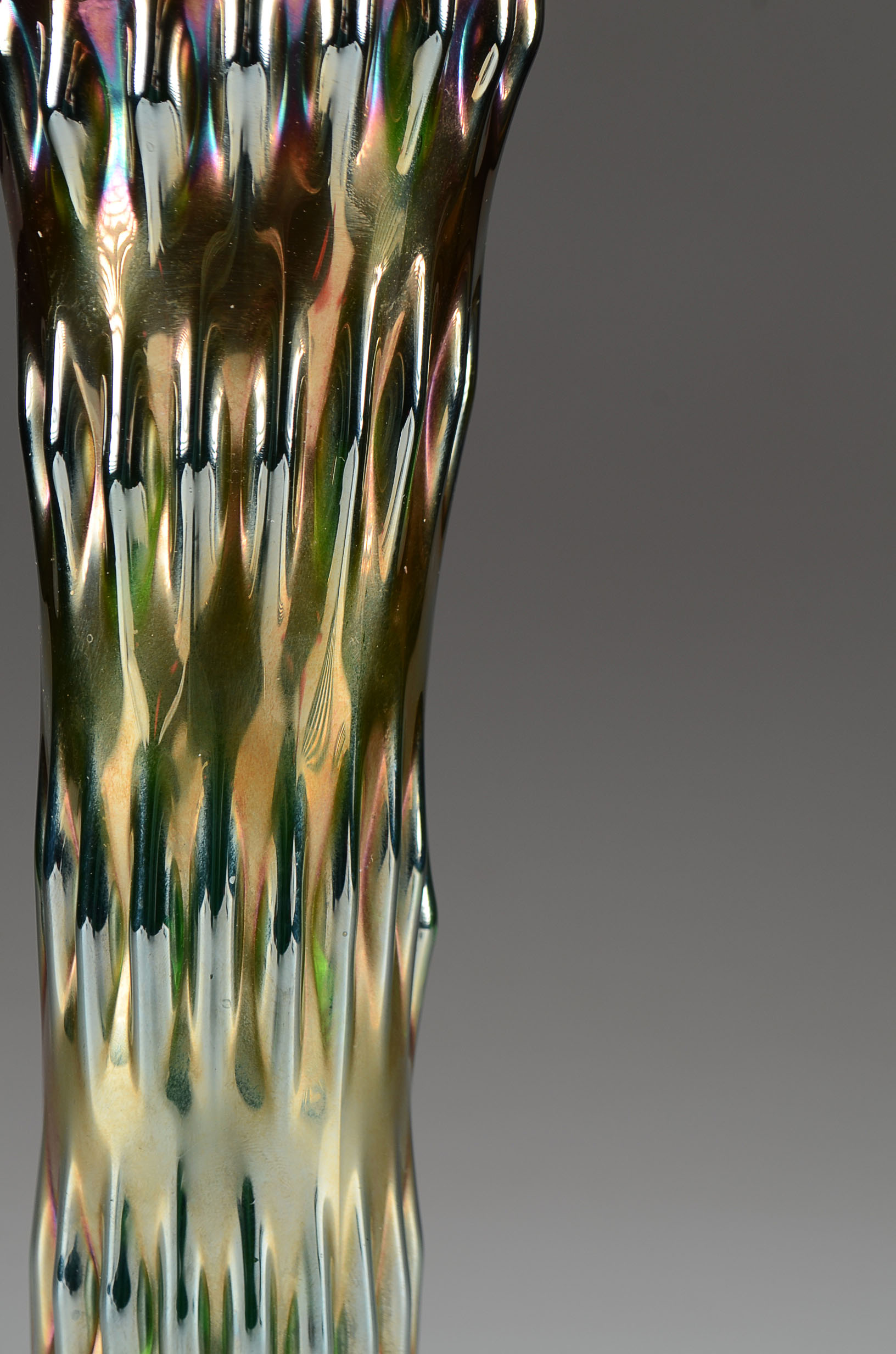 Fenton Rustic  Carnival Glass Vase