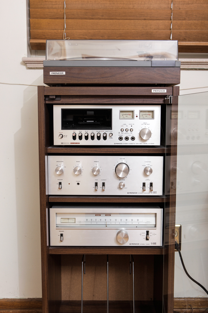 Pioneer Stereo Components with Multi Media Cabinet