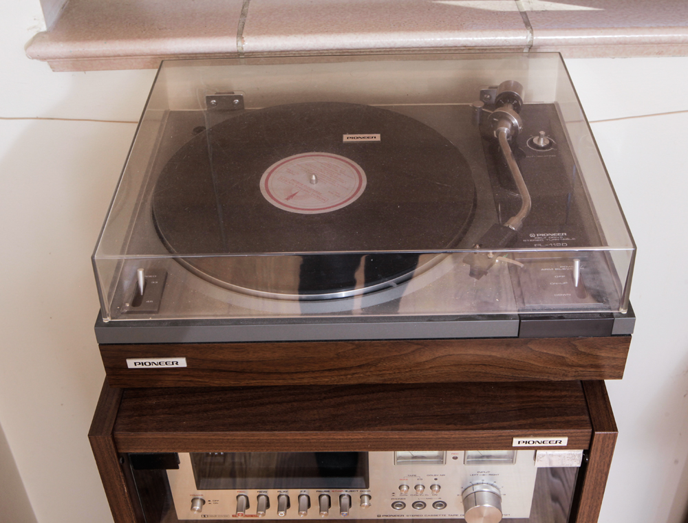 Pioneer Stereo Components with Multi Media Cabinet