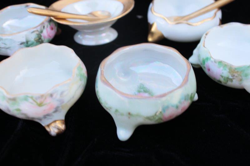 Collection of Antique and Vintage Porcelain Salt Cellars