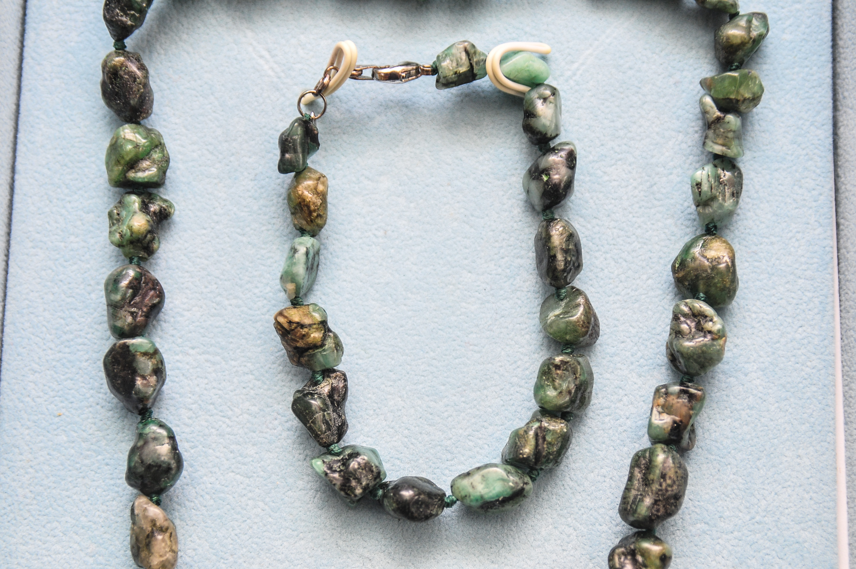 Stauer Raw Emerald Jewelry Set