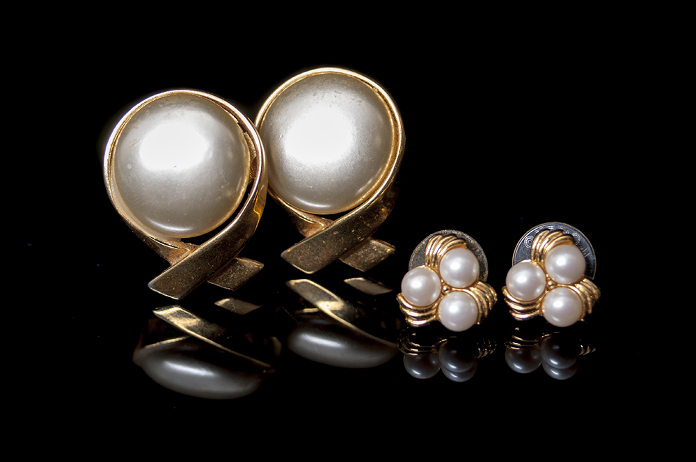 Gold and Pearl Costume Earring Collection