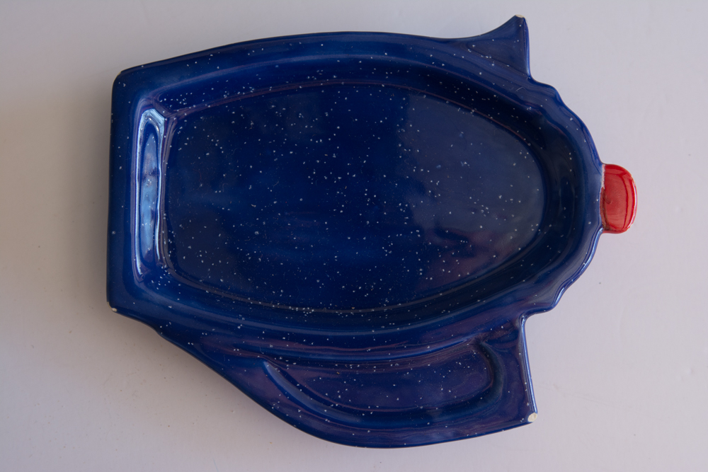 Assortment of Blue and White Kitchen Items