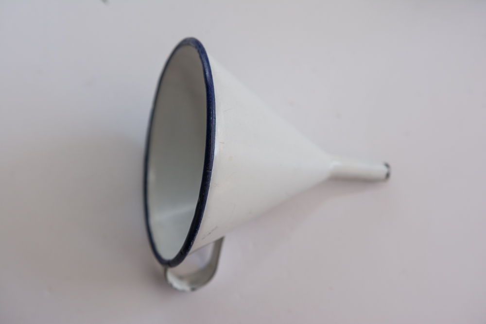 Assortment of Blue and White Kitchen Items