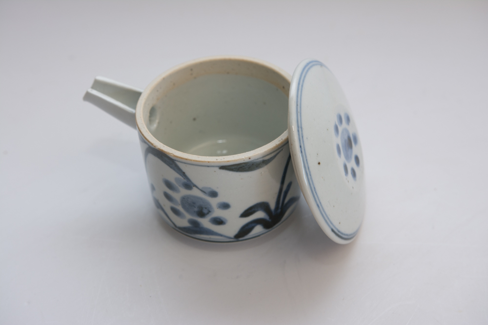 Assortment of Blue and White Kitchen Items