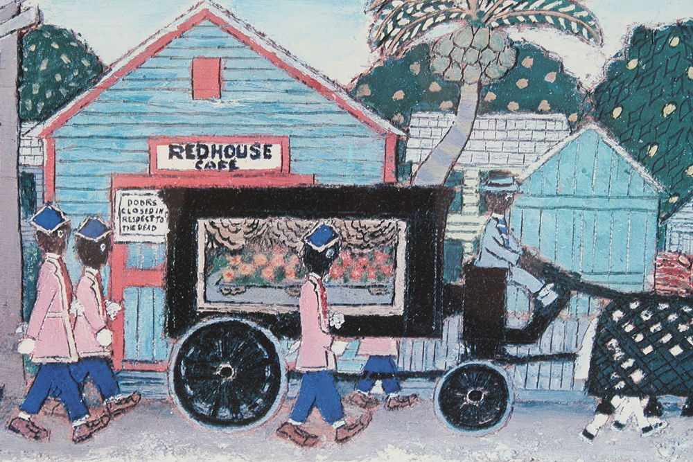 "Funeral No. 28" Offset Lithograph by Mario Sanchez