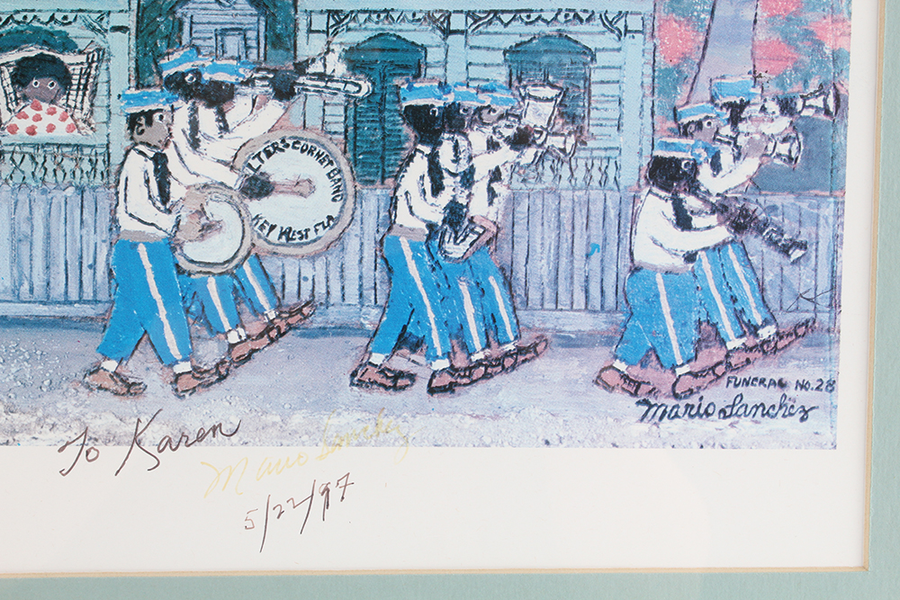 "Funeral No. 28" Offset Lithograph by Mario Sanchez